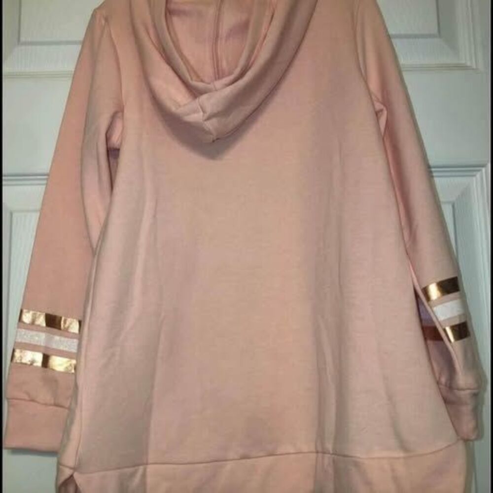 btween Girls’ Unicorn Pink Lightweight Hoodie Sz 6X - Picture 2 of 3